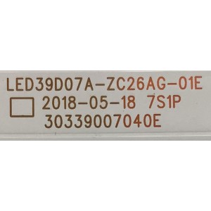 KIT DE LED'S PARA TV JVC (3 PIEZAS) / NUMERO DE PARTE LED39D07A-ZC26AG-01E / 30339007040E / 39000M83 / 201102BB08 / PANEL V400HJ9-PE1 / MODELO LT-40MAW300